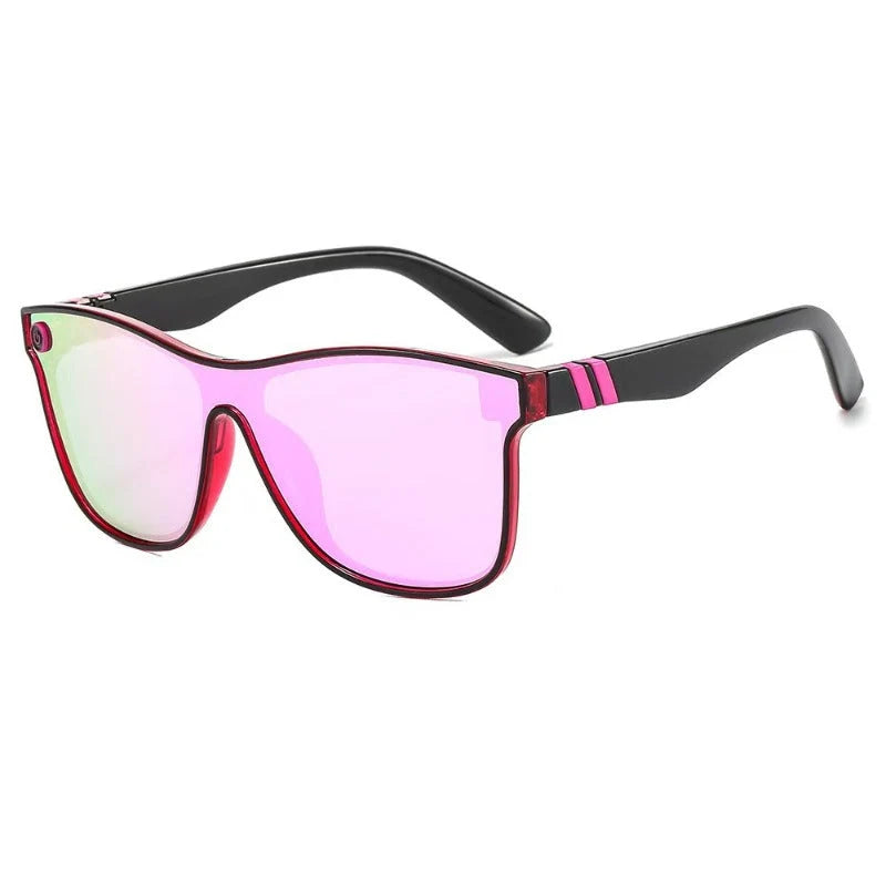 Sunglasses Square Flat-Top Polarized UV400 Protection