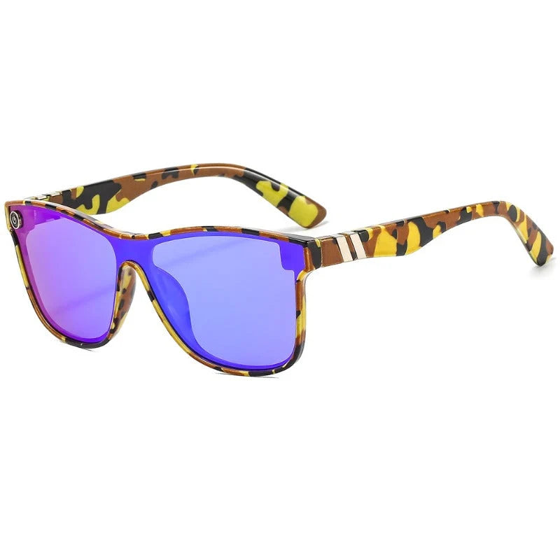 Sunglasses Square Flat-Top Polarized UV400 Protection