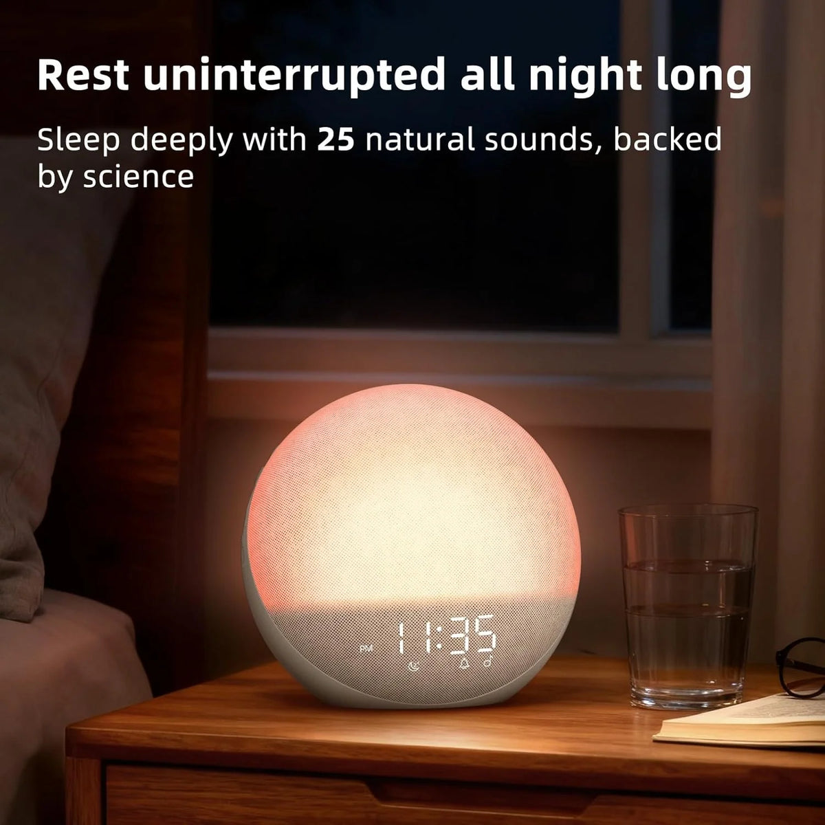 Sunrise Alarm Clock Gradual Sunrise & Sunset Dimming
