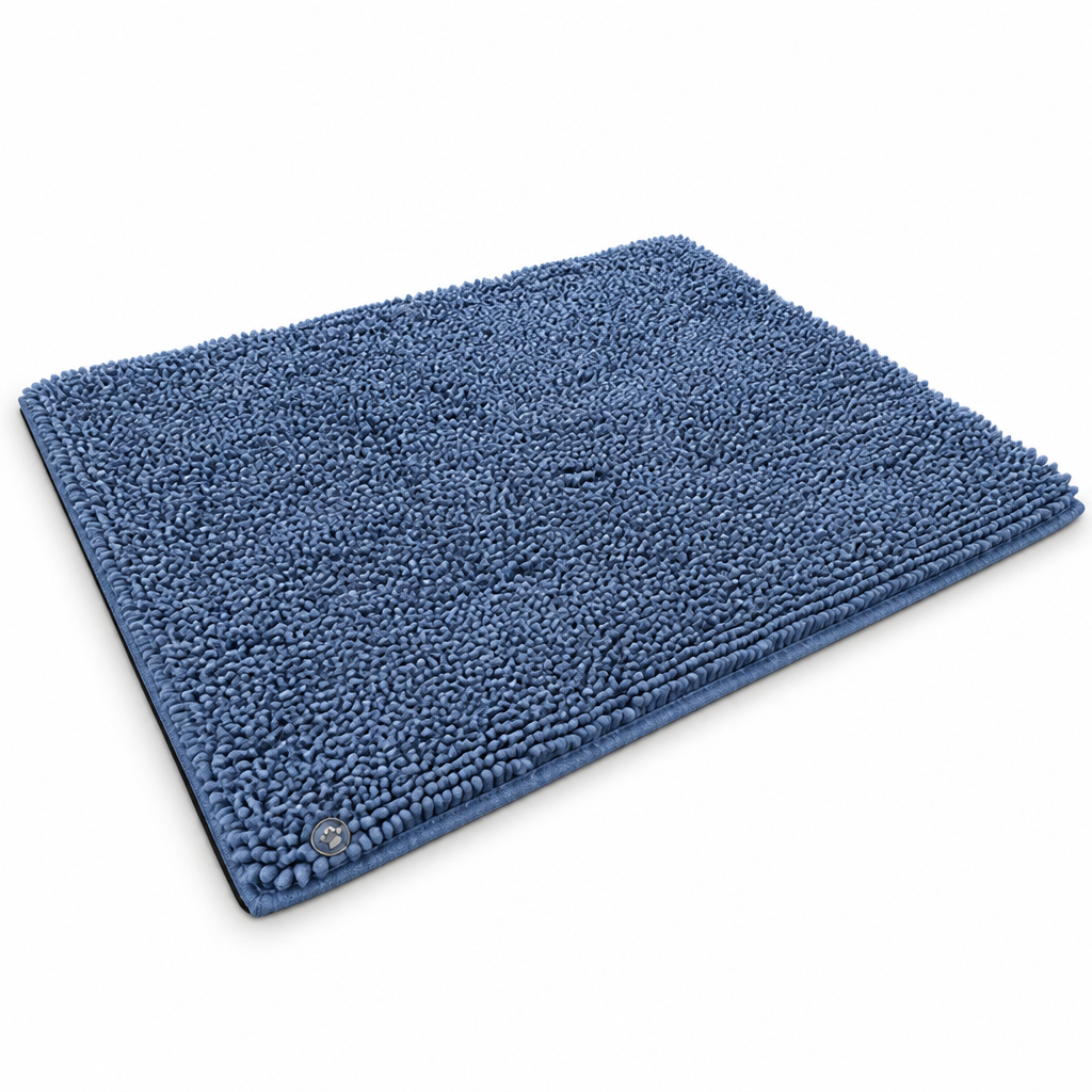 Super-Absorbent Microfiber & Non-Slip Dog Mat (Machine Washable)