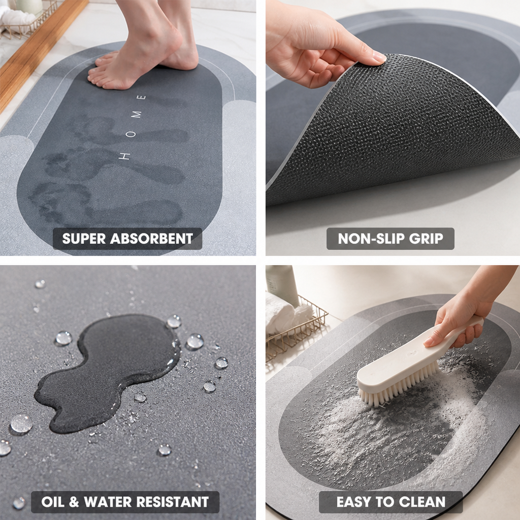 Super Absorbent Quick-Drying Non-Slip Floor Mat