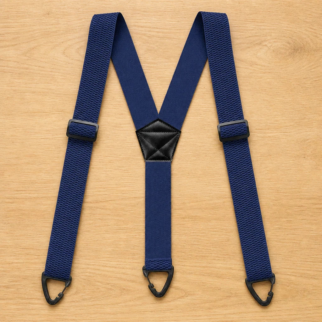 Suspenders Adjustable Elastic Straps Metal Hook Clips X or Y Back Style