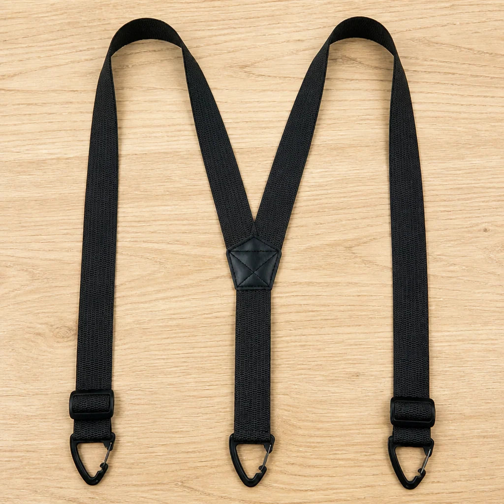 Suspenders Adjustable Elastic Straps Metal Hook Clips X or Y Back Style