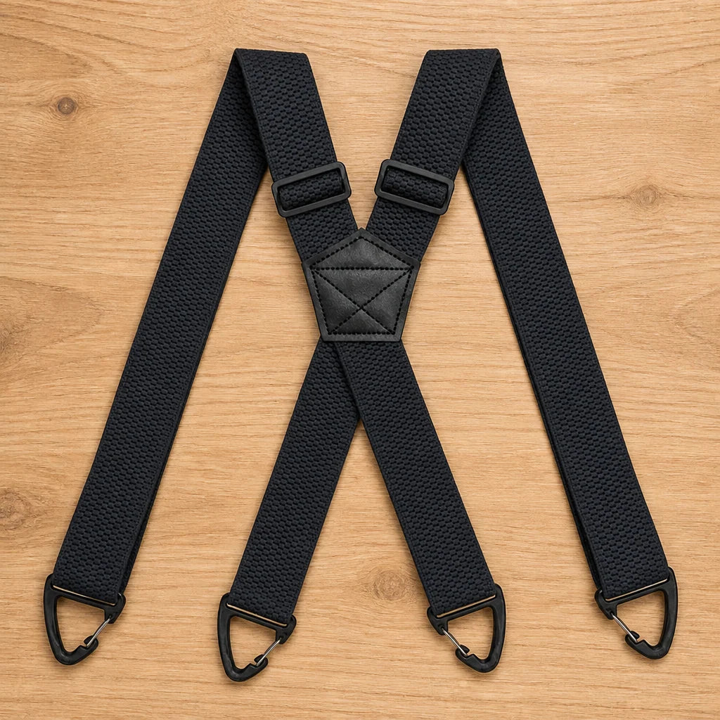 Suspenders Adjustable Elastic Straps Metal Hook Clips X or Y Back Style
