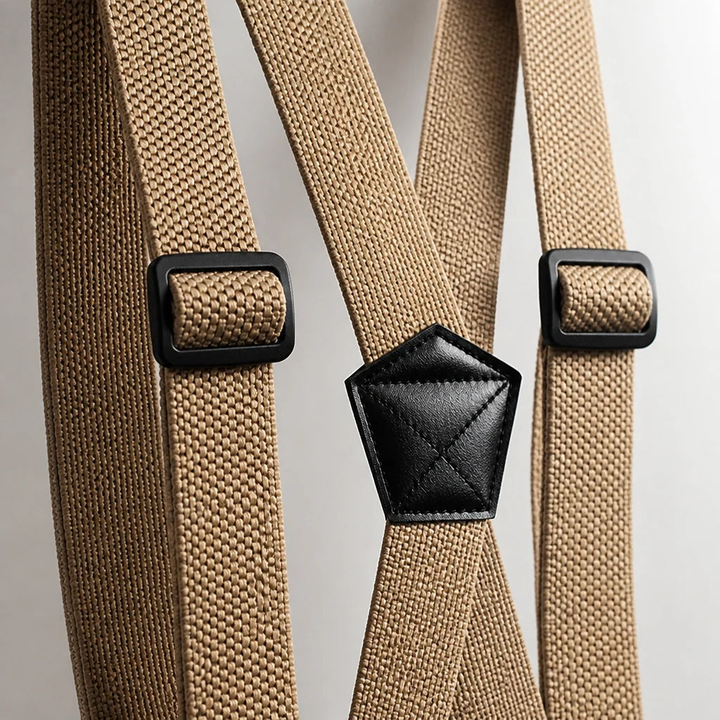 Suspenders Adjustable Elastic Straps Metal Hook Clips X or Y Back Style