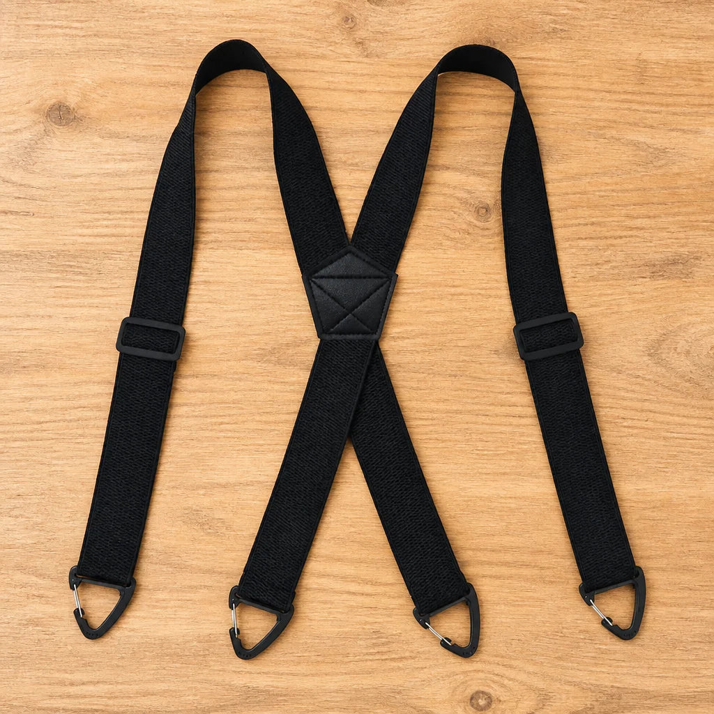 Suspenders Adjustable Elastic Straps Metal Hook Clips X or Y Back Style