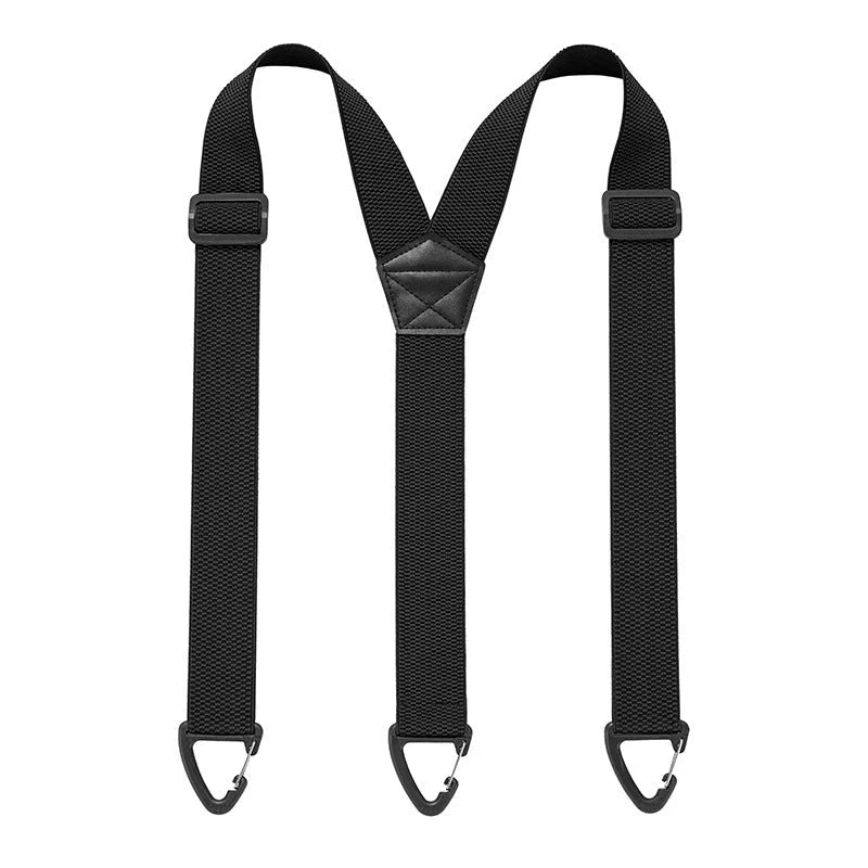 Suspenders Adjustable Elastic with Locking Carabiner Hooks