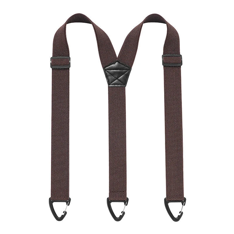 Suspenders Adjustable Elastic with Locking Carabiner Hooks