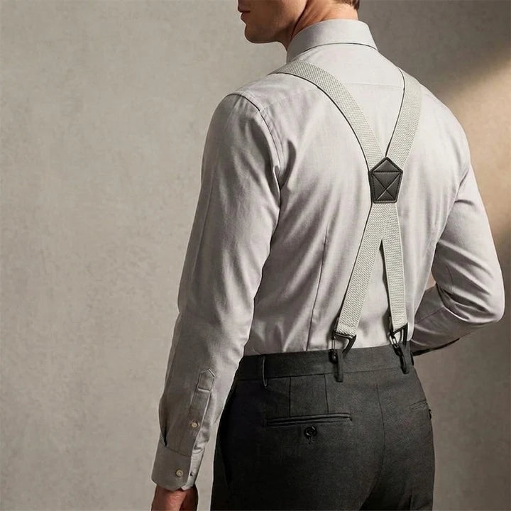 Suspenders Adjustable X or Y Style Metal Belt Loop Clips