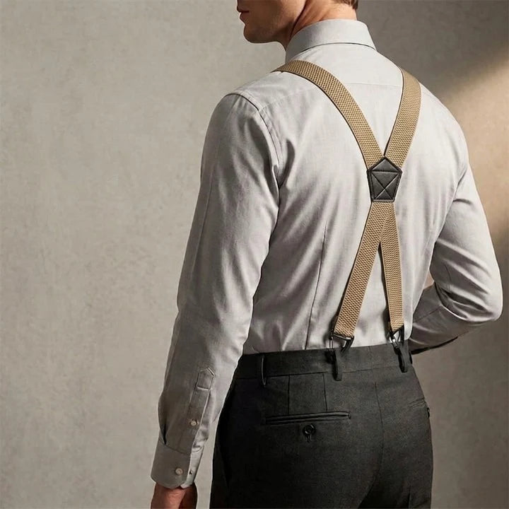 Suspenders Adjustable X or Y Style Metal Belt Loop Clips