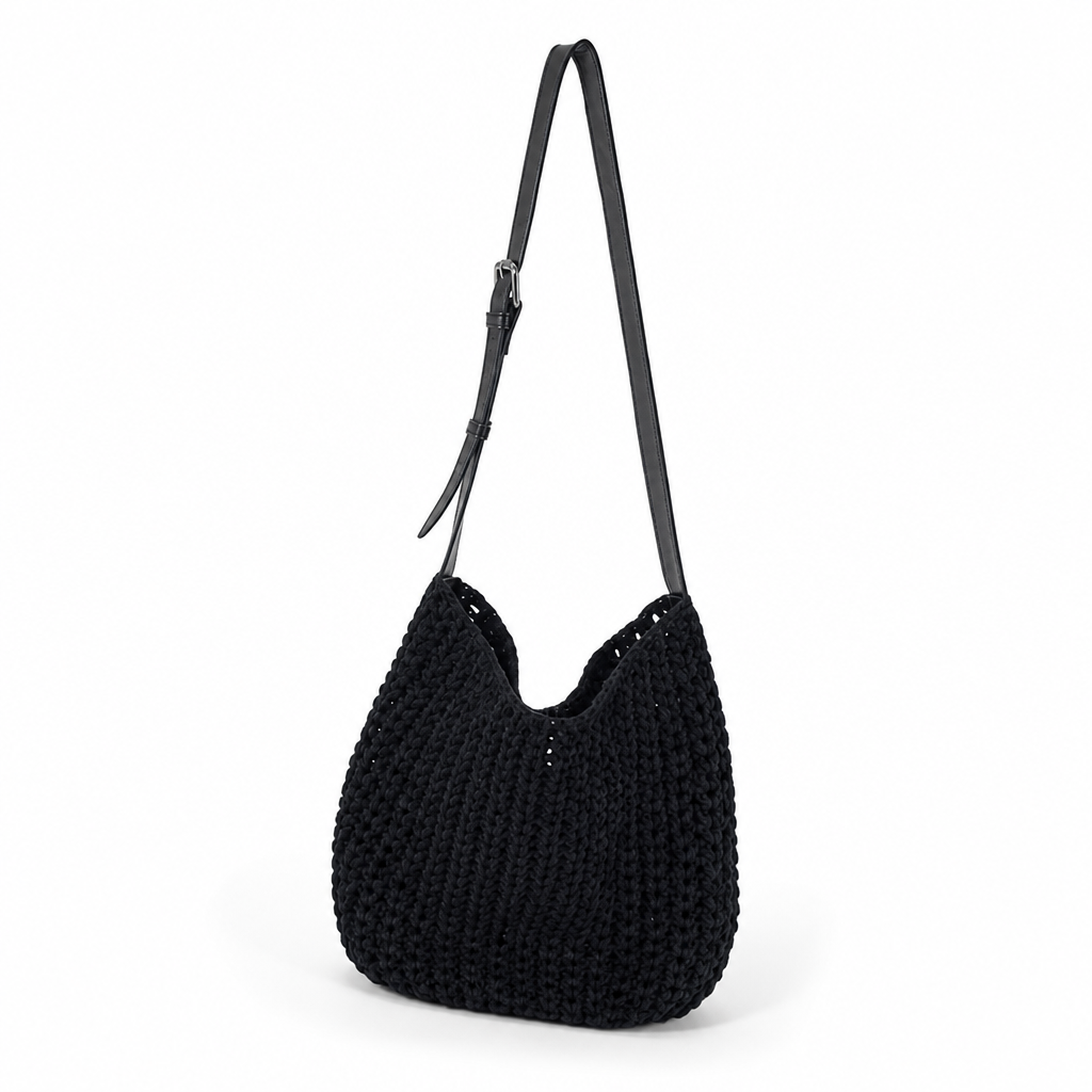 Sustainable Handcrafted Macramé Crossbody Bag (Adjustable Strap)