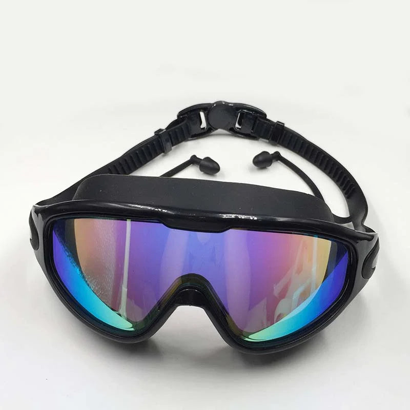 Swimming Goggles Anti-Fog 180° Wide View Adjustable Strap