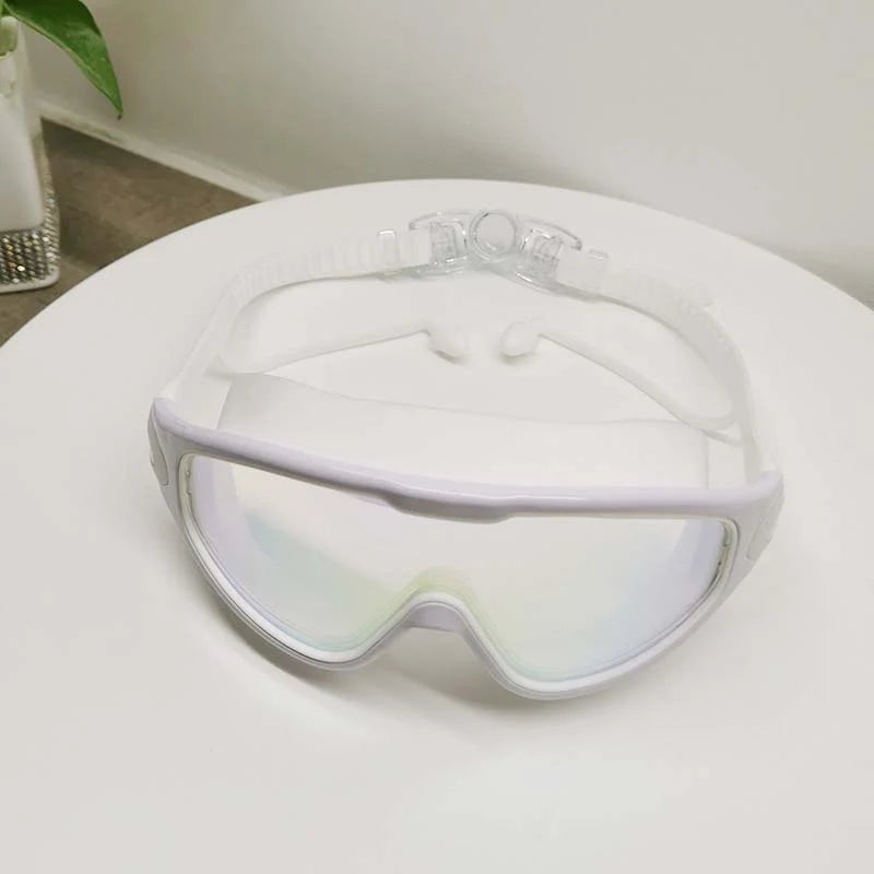 Swimming Goggles Anti-Fog 180° Wide View Adjustable Strap
