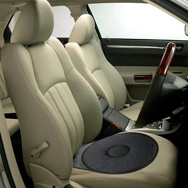 Swivel Seat Cushion 360-Degree Rotation Foam Core Non-Slip Base