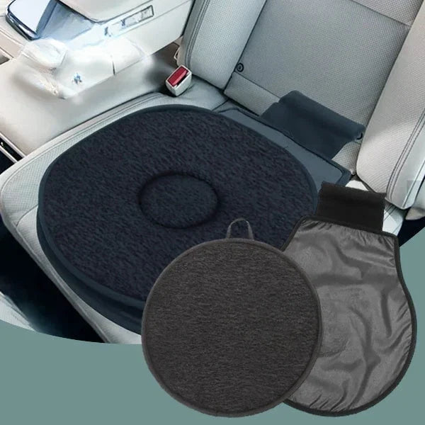 Swivel Seat Cushion 360-Degree Rotation Foam Core Non-Slip Base