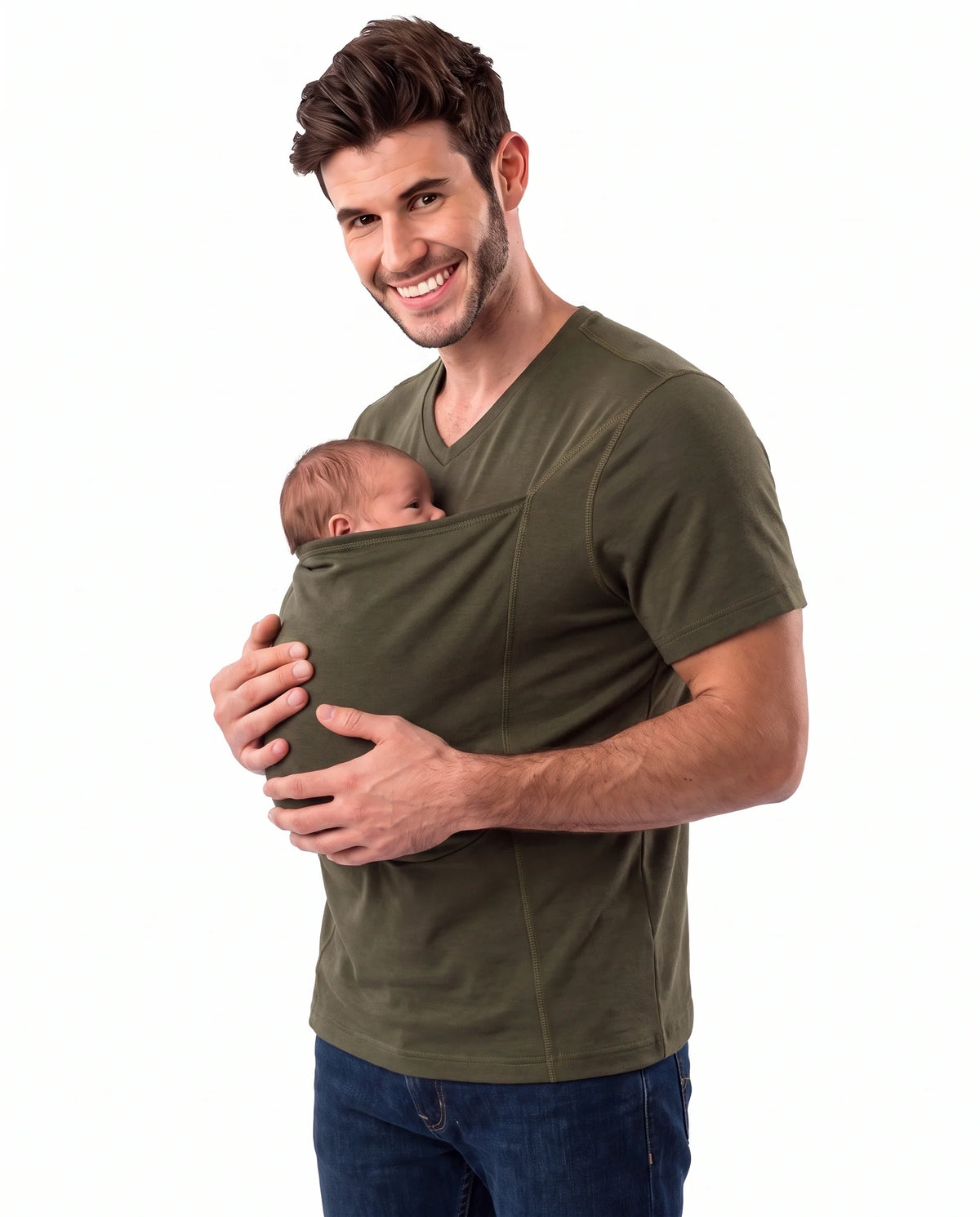 T-Shirt Skin-to-Skin Kangaroo Pocket Hands-Free