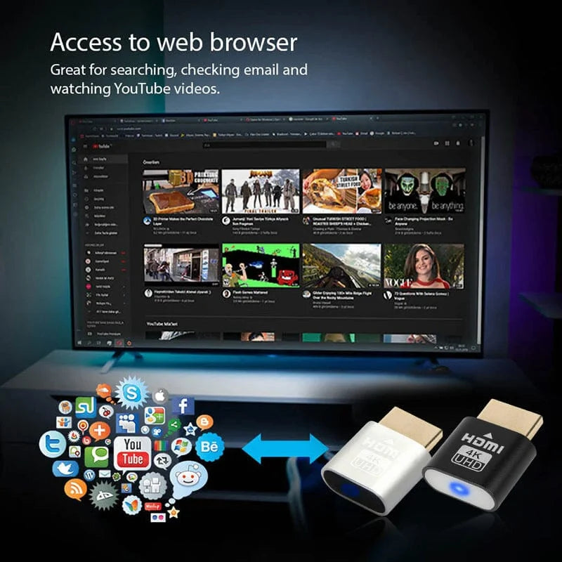 TV Streaming Device 4K HDMI Plug-and-Play Setup