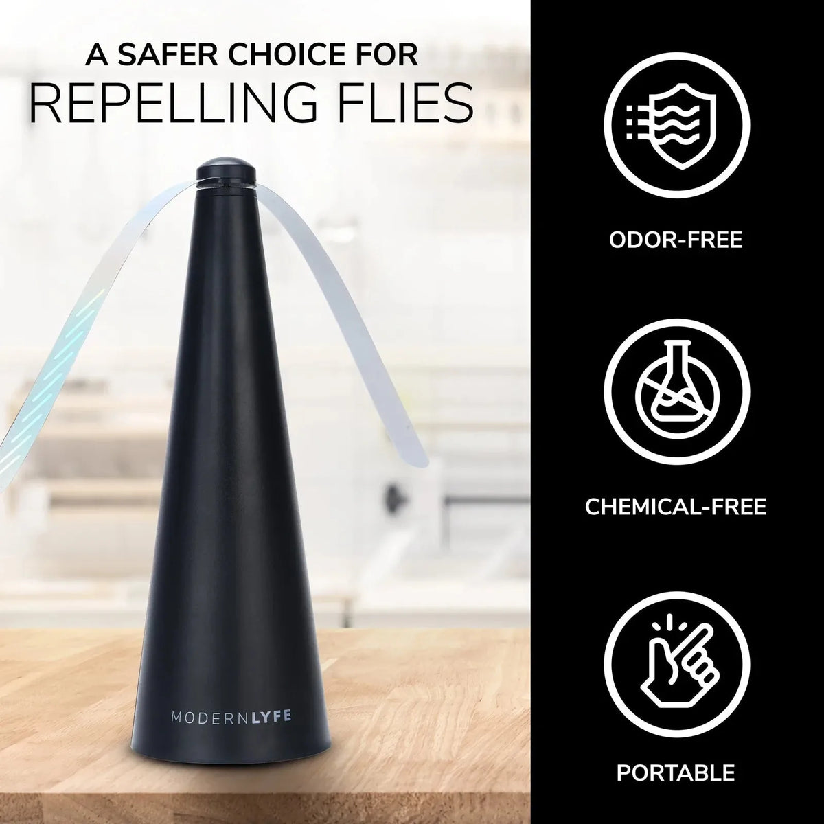 Table Fly Fan Holographic Blades USB & Battery Powered