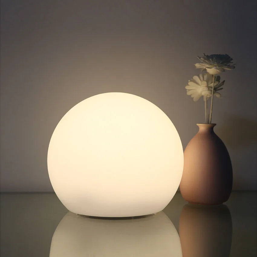 Table Globe Lamp 16-Color LED USB Rechargeable & Remote