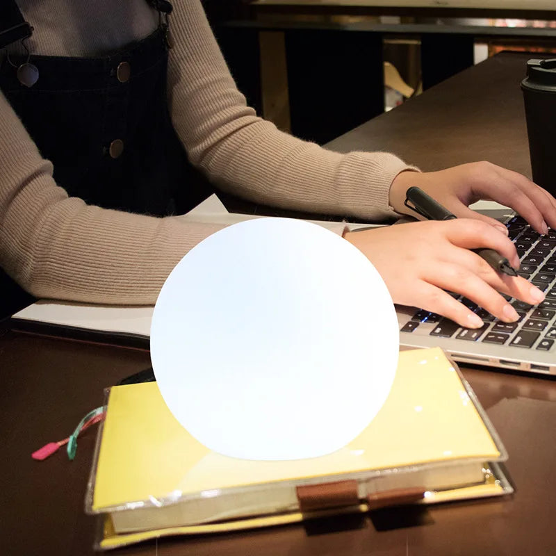 Table Globe Lamp 16-Color LED USB Rechargeable & Remote