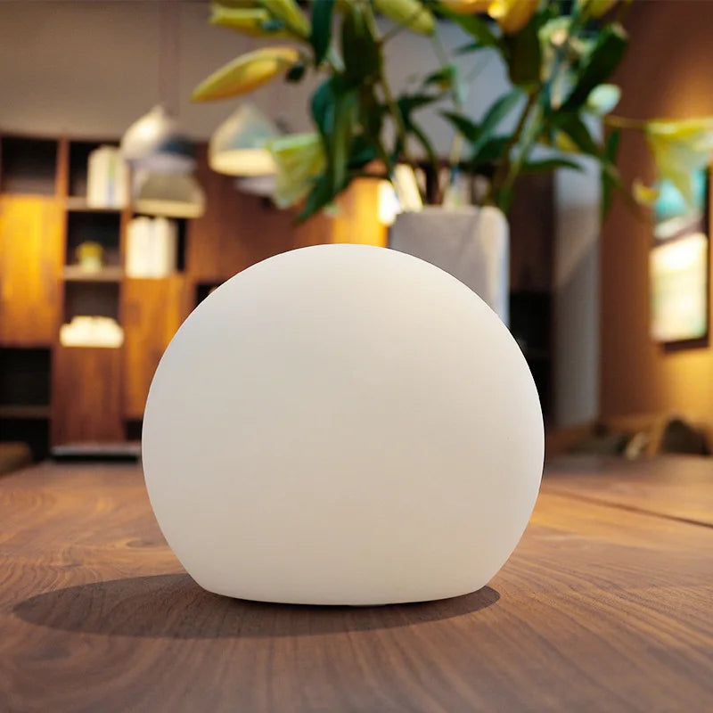 Table Globe Lamp 16-Color LED USB Rechargeable & Remote