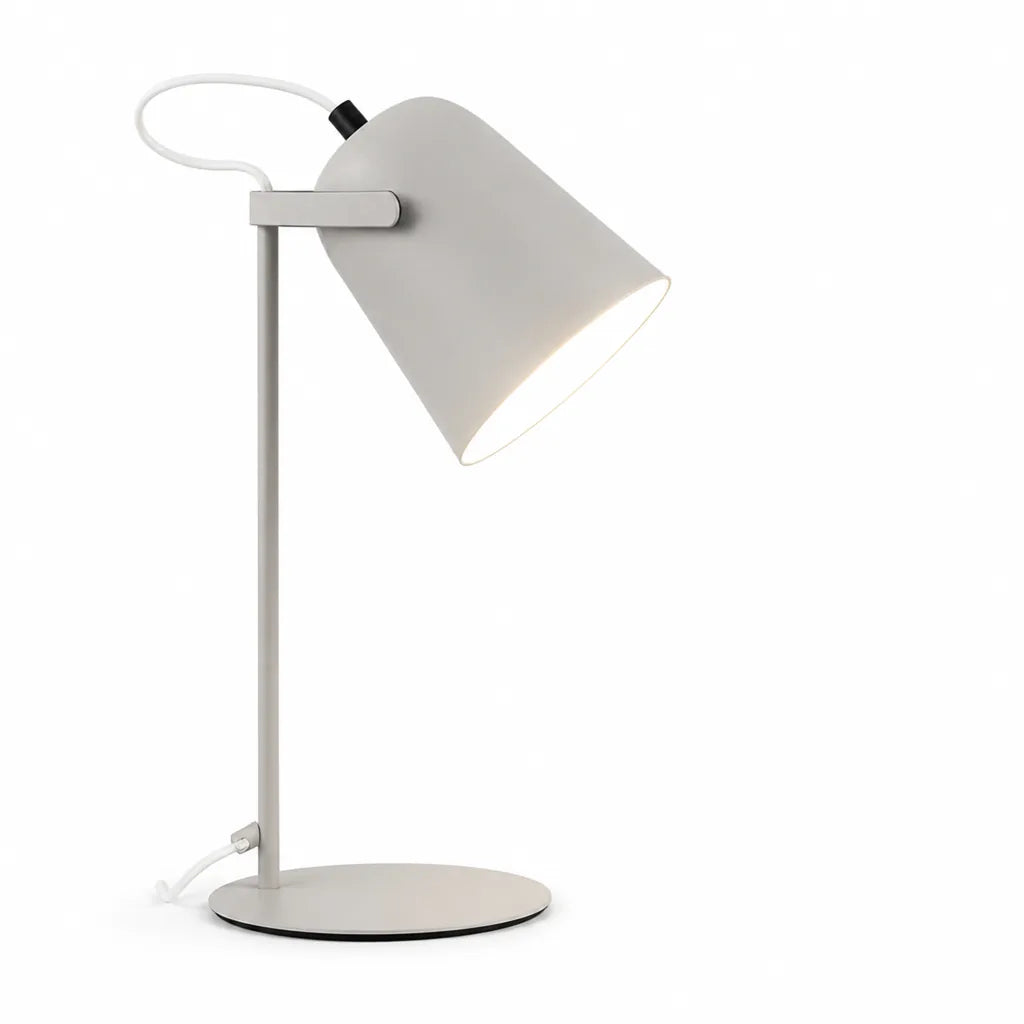 Table Lamp Adjustable Lampshade & Metal Base E27 Socket
