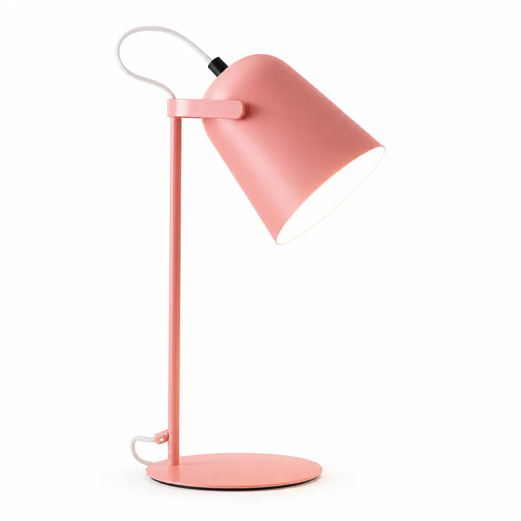 Table Lamp Adjustable Lampshade & Metal Base E27 Socket