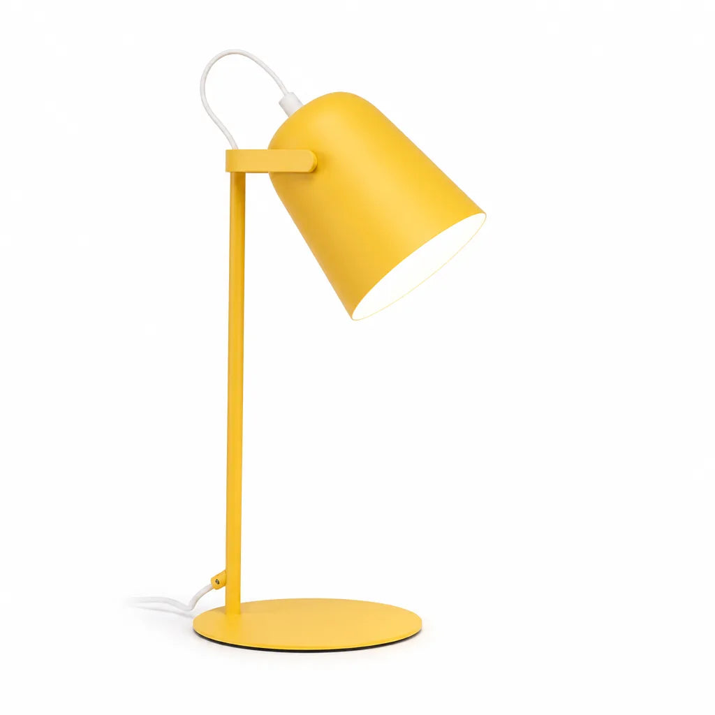 Table Lamp Adjustable Lampshade & Metal Base E27 Socket