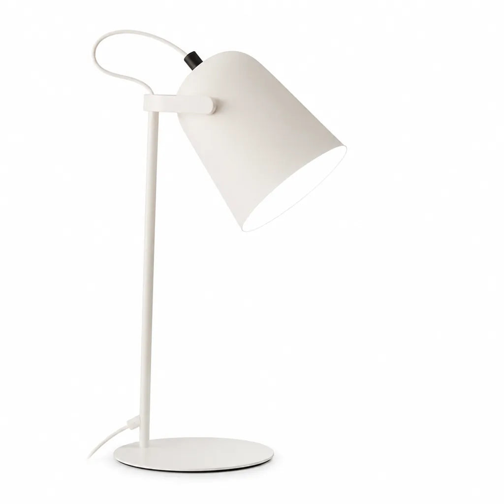 Table Lamp Adjustable Lampshade & Metal Base E27 Socket