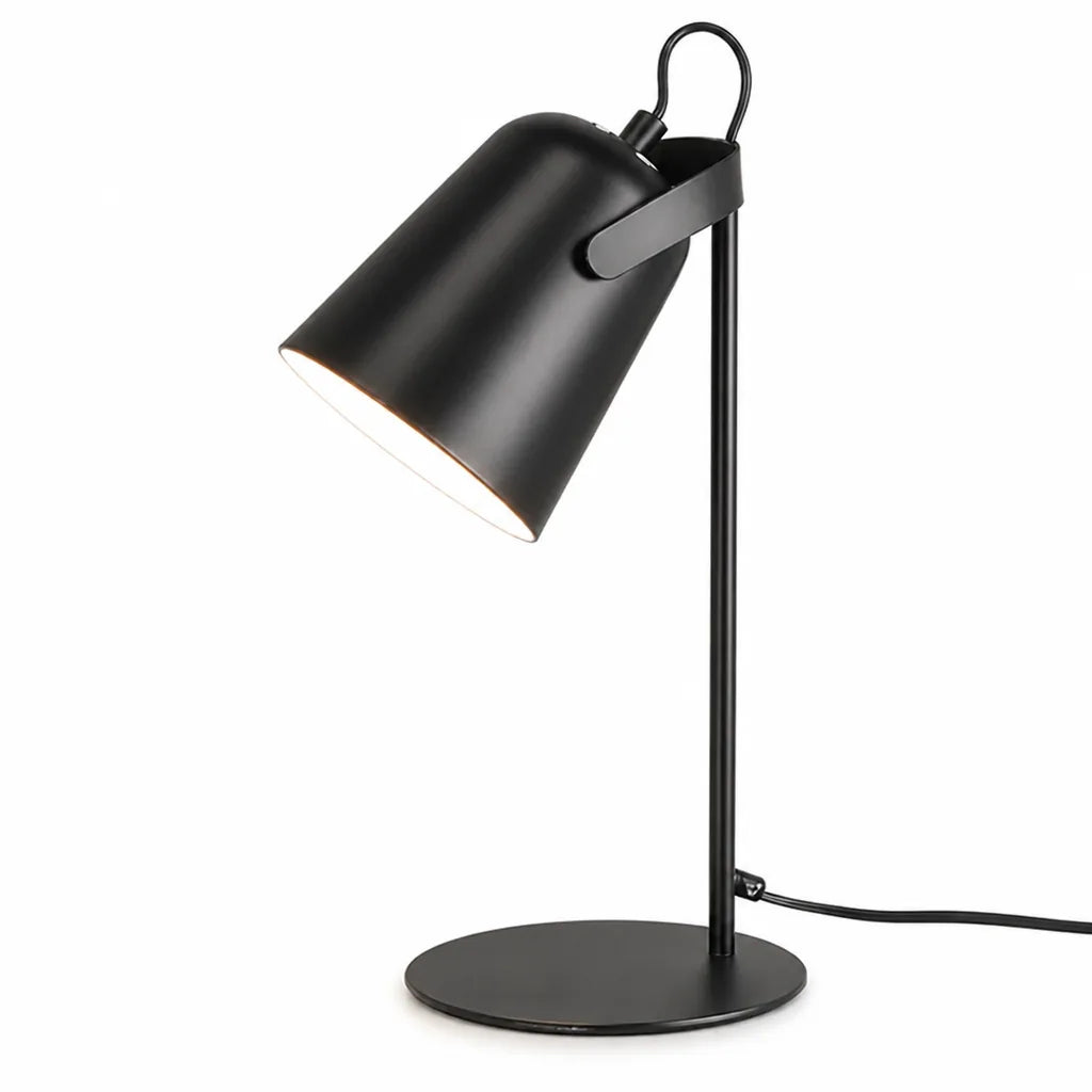 Table Lamp Adjustable Lampshade & Metal Base E27 Socket
