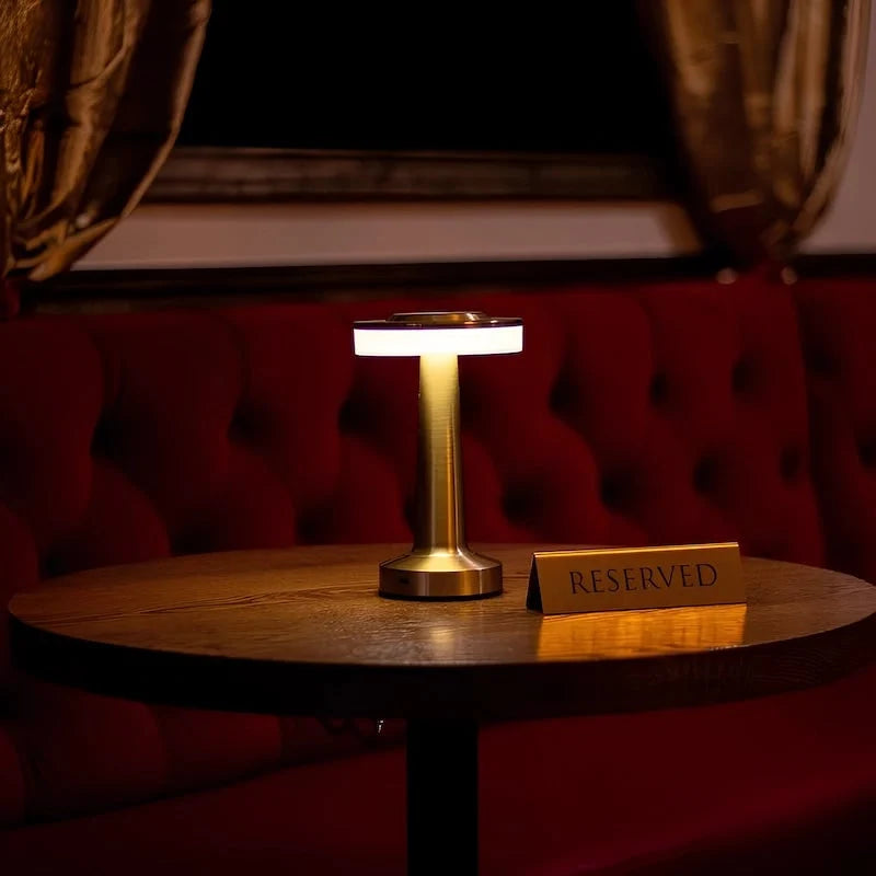Table Lamp Cordless Metal USB Rechargeable & Dimmable