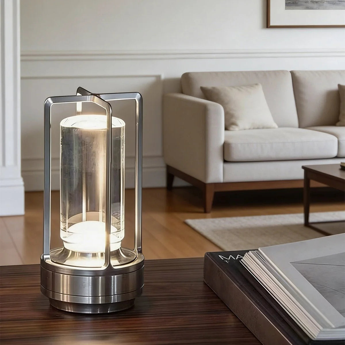 Table Lamp Cordless Rechargeable Touch-Dimming LED