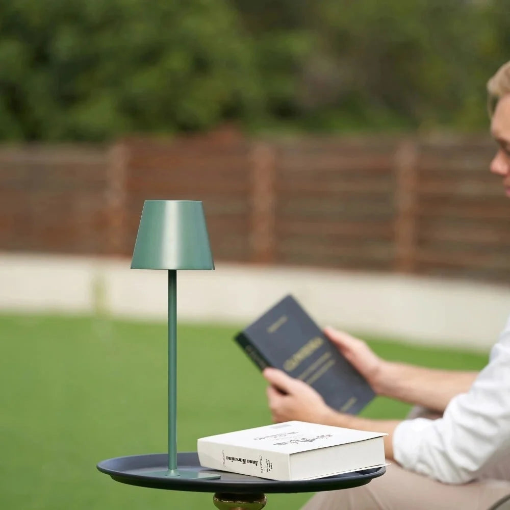 Table Lamp Cordless Touch Dimmable Weighted Metal Base