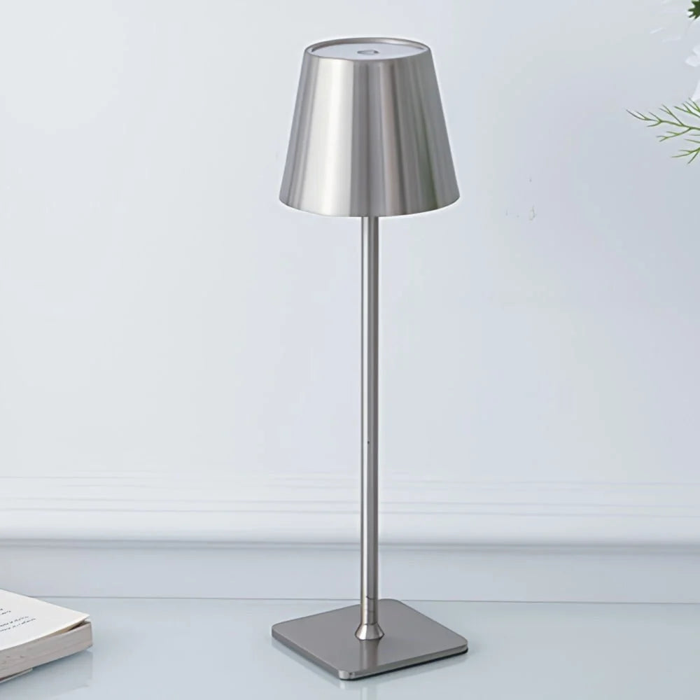 Table Lamp Cordless Touch Dimmable Weighted Metal Base