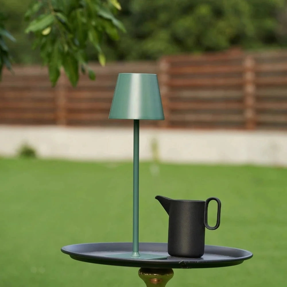 Table Lamp Cordless Touch Dimmable Weighted Metal Base