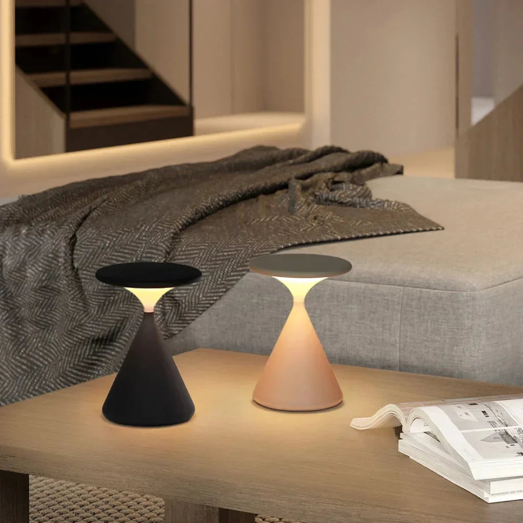 Table Lamp Cordless Touch Dimming & USB Rechargeable