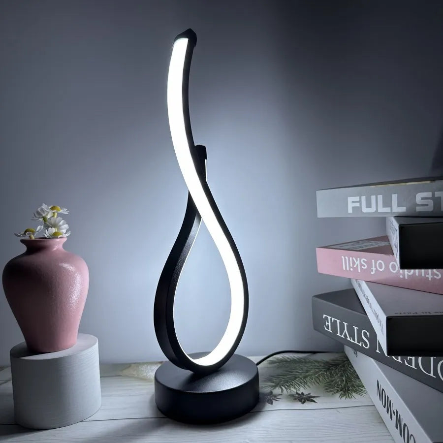 Table Lamp Dimmable Three Light Colors Cordless Rechargeable Aluminum