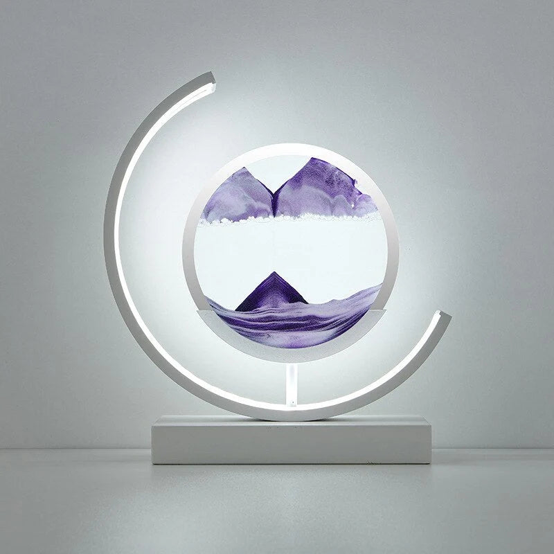 Table Lamp Falling Sand Backlit USB Powered