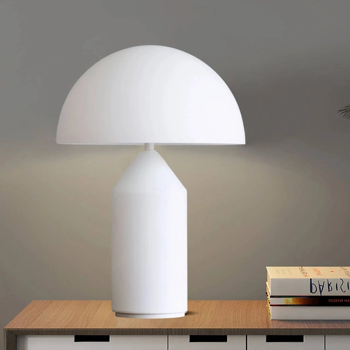 Table Lamp Geometric Metal Dimmable Push Button