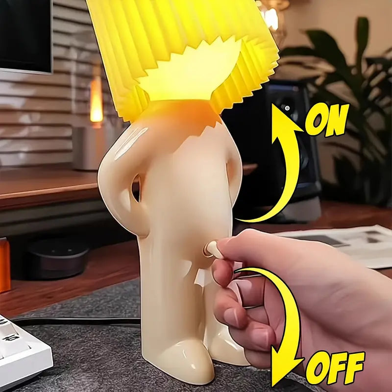 Table Lamp Humorous Resin 11.2 Inches Tall