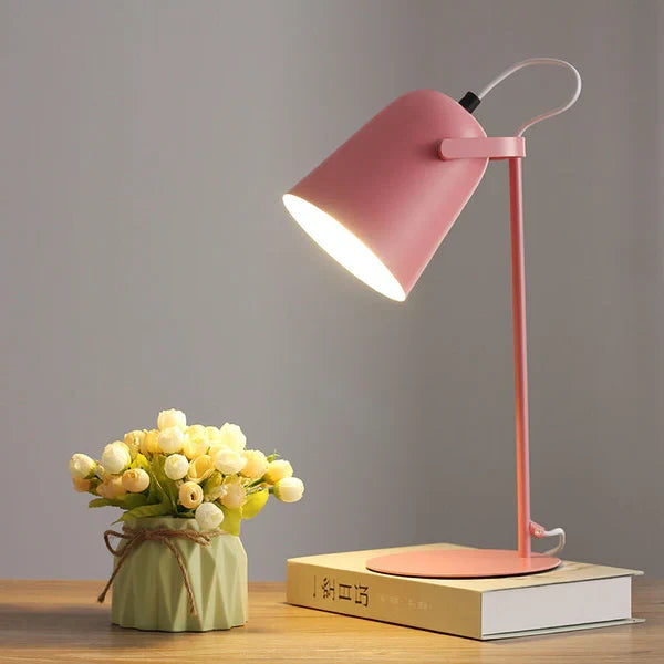 Table Lamp Macaron Pastel Iron Plug-In E26 Socket