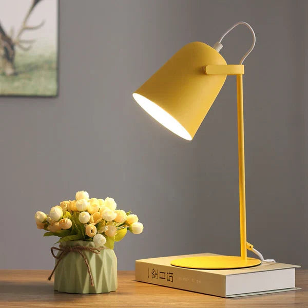 Table Lamp Macaron Pastel Iron Plug-In E26 Socket