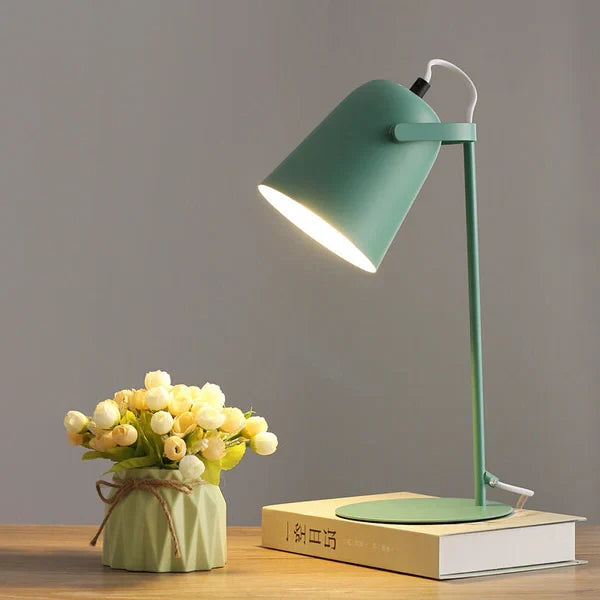 Table Lamp Macaron Pastel Iron Plug-In E26 Socket