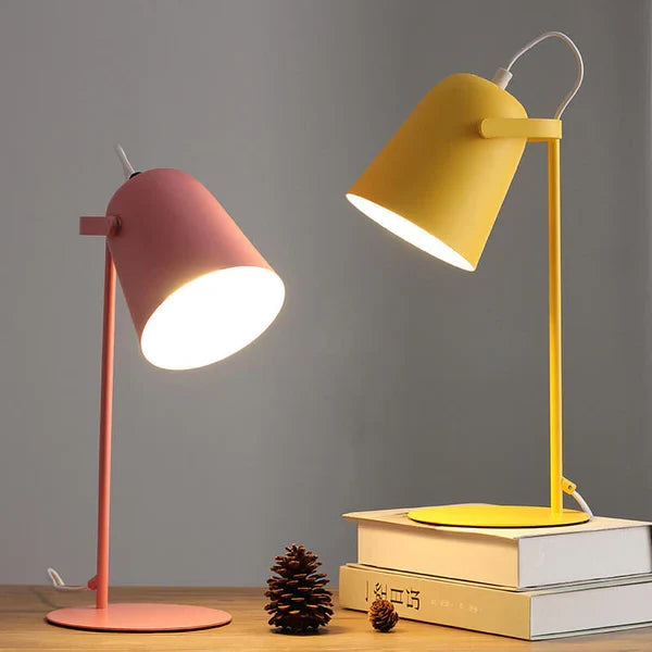 Table Lamp Macaron Pastel Iron Plug-In E26 Socket