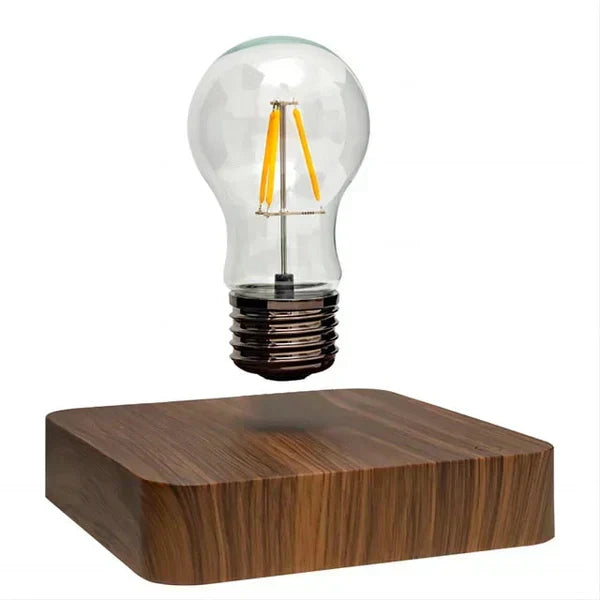 Table Lamp Magnetic Floating Bulb Walnut Base