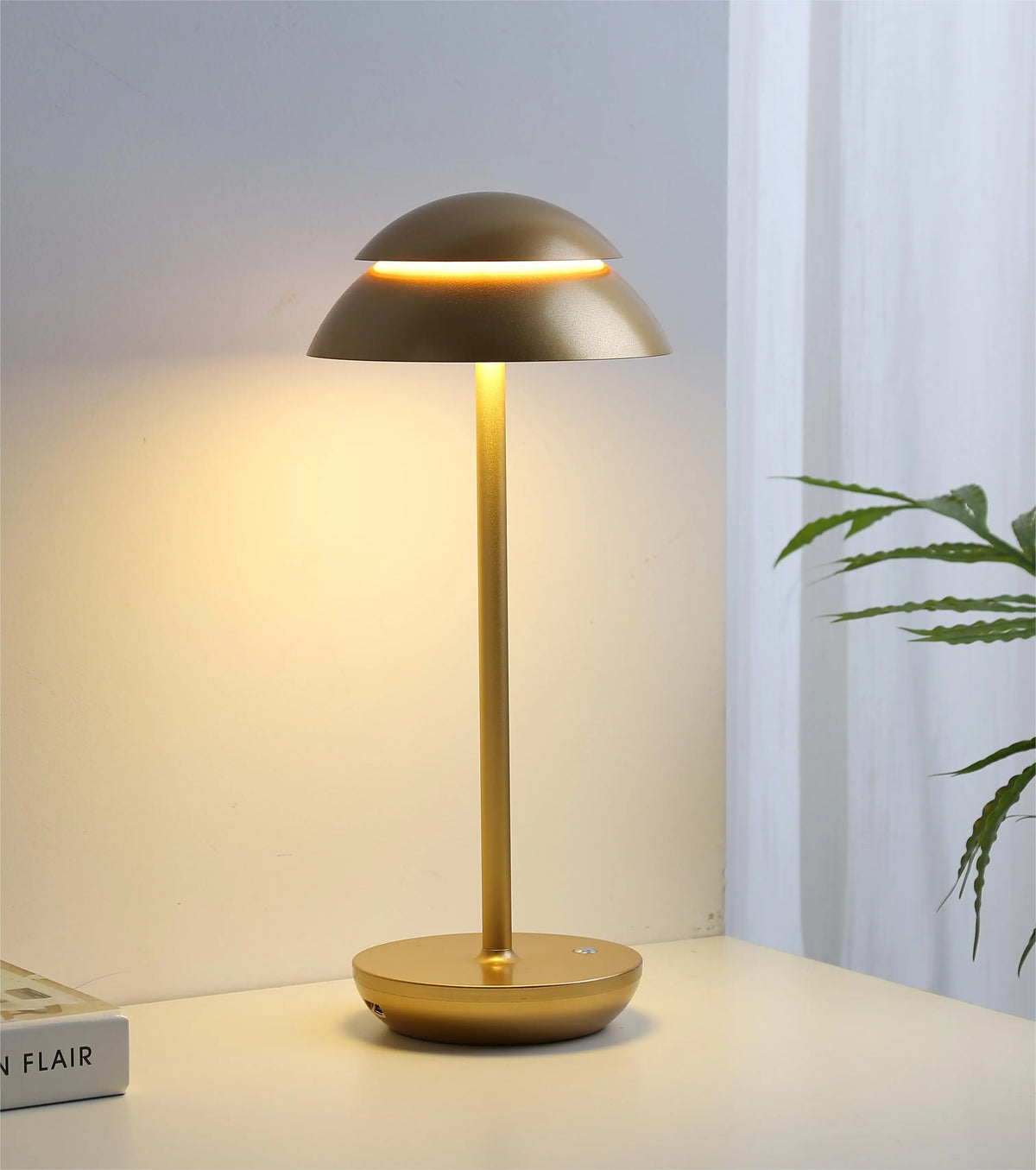 Table Lamp Rechargeable & Dimmable Metal USB Charging