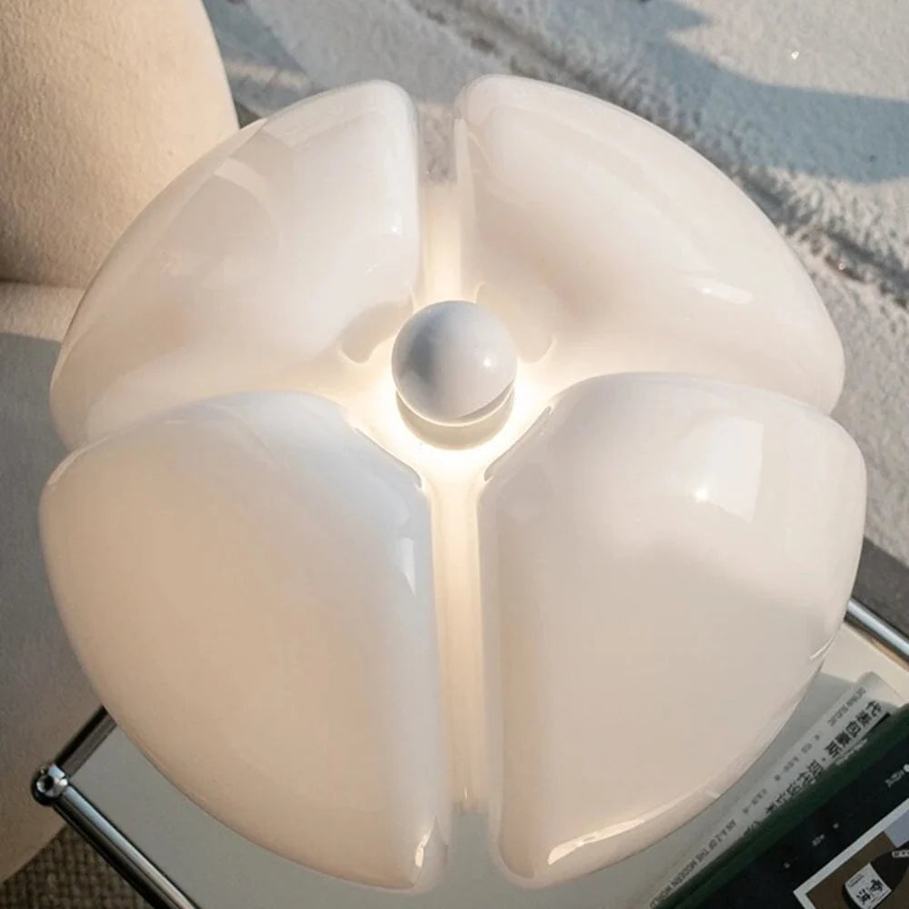 Table Lamp Sculptural Petal Design Diffused Accent Light