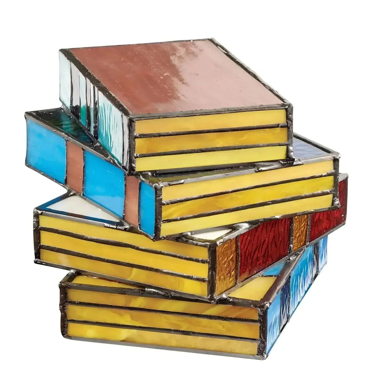 Table Lamp Stained Glass Book Design Warm Glow