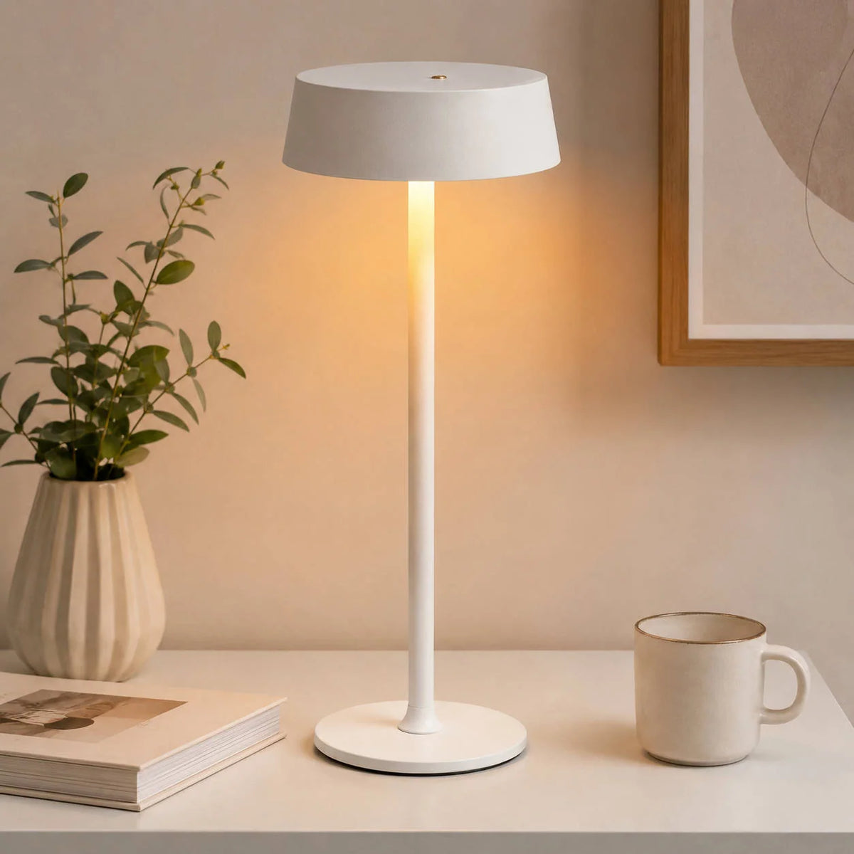 Table Lamp Touch Control Dimmable Rechargeable Waterproof