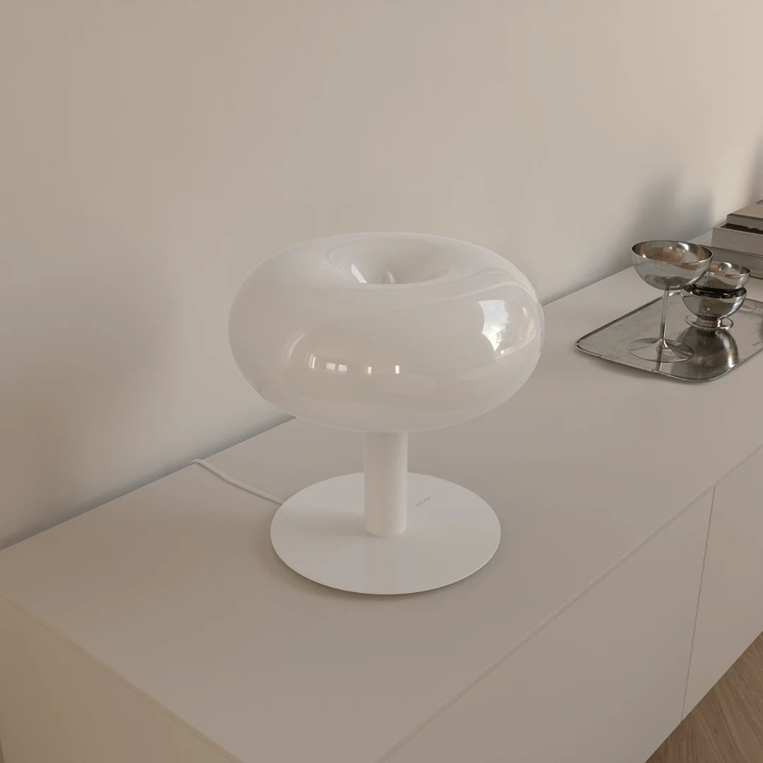 Table Lamp Touch Dimmable Faceted Crystal Body